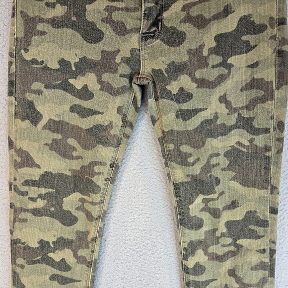 Hudson Crop Krista Womens Sz 27 Camo Super Skinny Stretch Low Rise Jeans - Picture 3 of 14